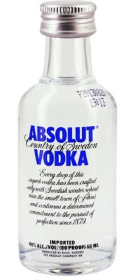 Image sur Absolut Blue 40° 0.05L
